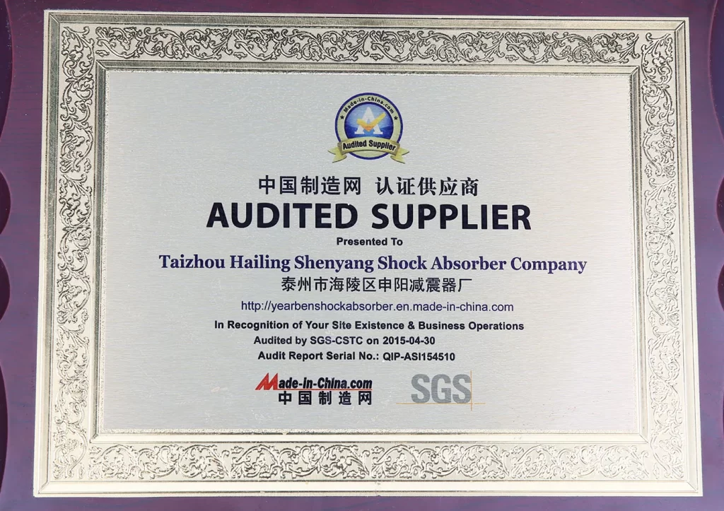 Yearben became Made in China, SGS audited supplier